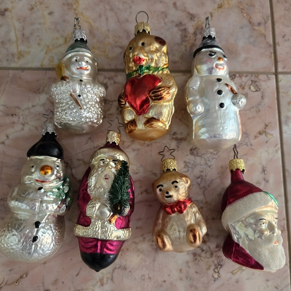 West German Glass Christmas Ornaments - Picture 2 of 4